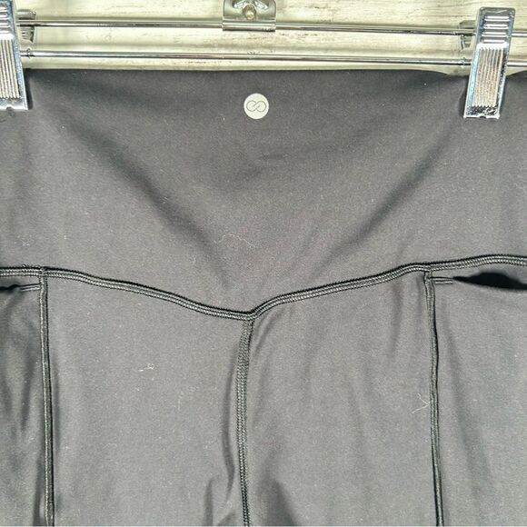Calia Womens Essential Mesh 7/8 Nylon Spandex Leggings Pure Black M - Picture 6 of 9
